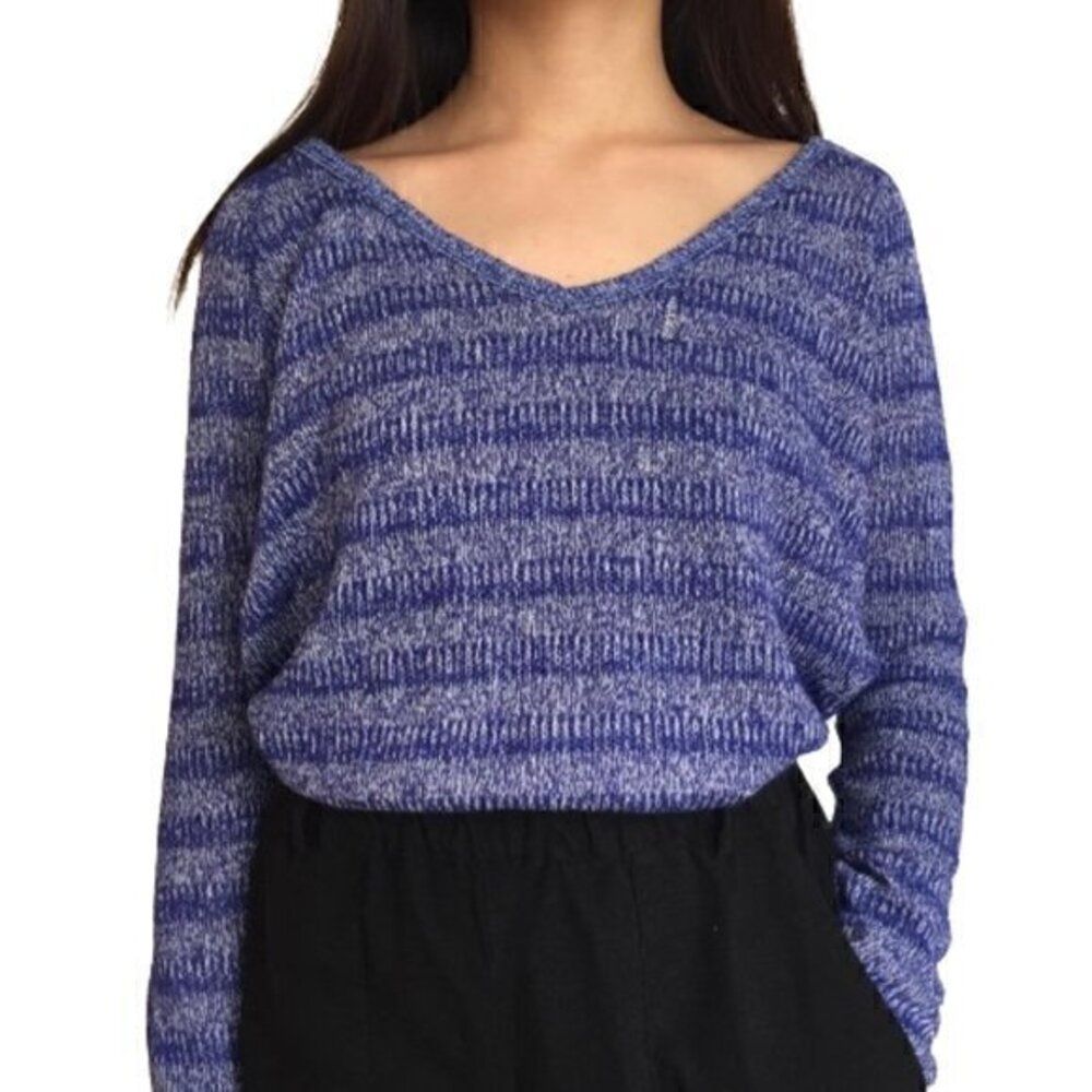 [Aeropostale] Blue V-neck Long Sleeve Top - Size M